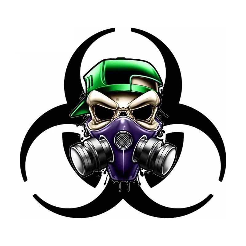 

Biochemical Gas Mask Decal Funny Car Sticker for SUV Window Bumper Offroad Trunk Decoration JDM Stickers