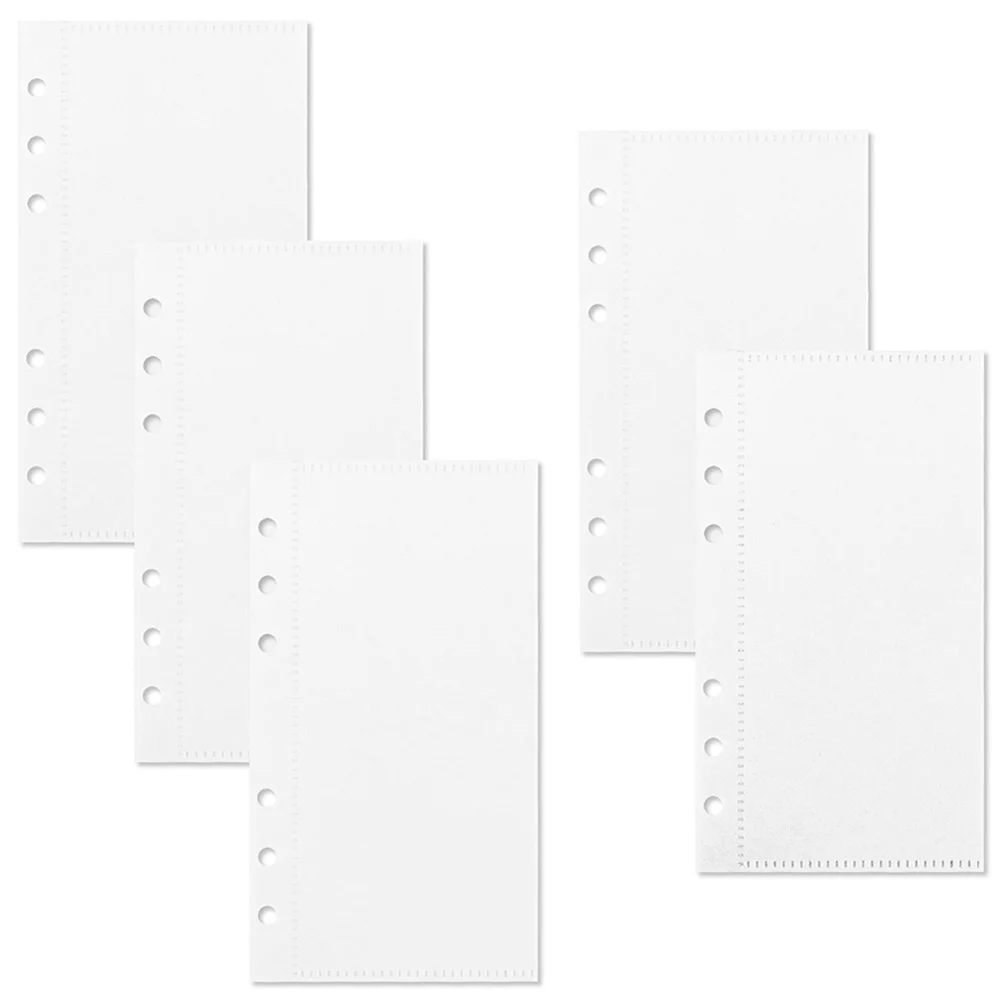 

5 Pcs Loose leaf PP Bags Binder Pockets for Budget Book Small Insert Multi Use Binder Pocket Reusable Sturdy Storage