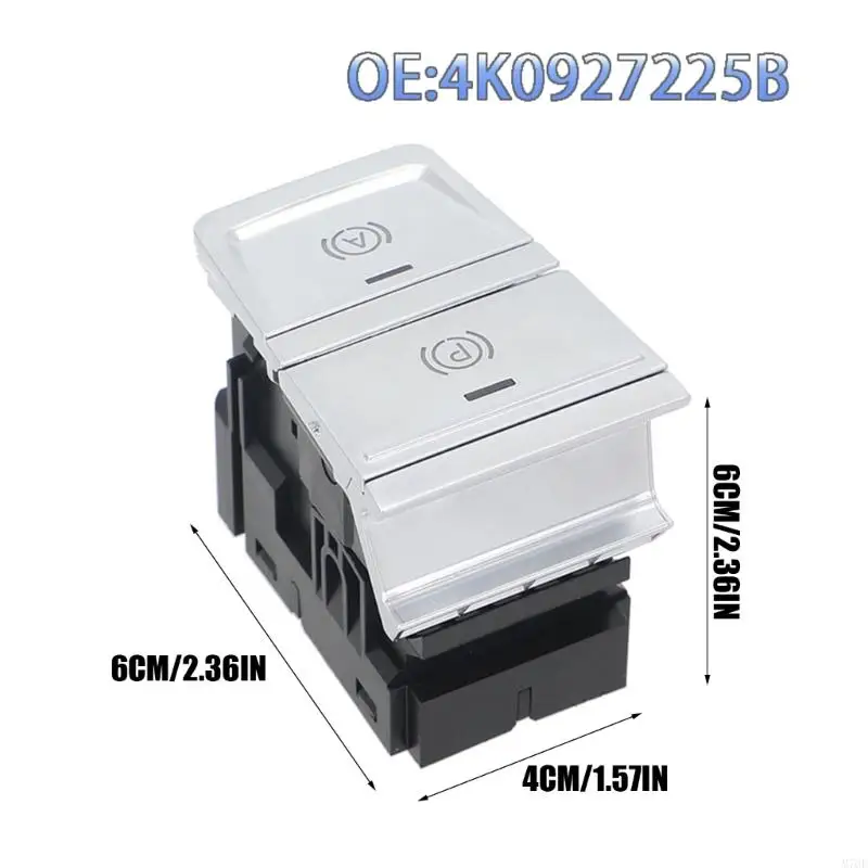 M76E 4K0927225B Referenz-Feststellbremsen-Steuerschalter, ABS-Gehäuse und schlitzausgerichtetes Einrastdesign für routinemäßige – Detail 6