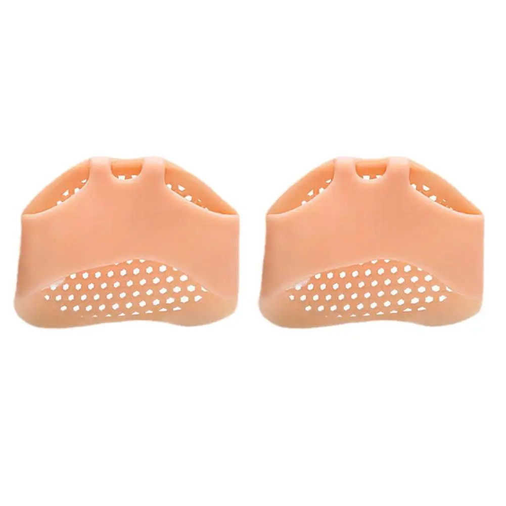 Plantillas de silicona para antepié, protectores antideslizantes para dedos de los pies, almohadillas de masaje para pies, alivio del dolor ortopédico, C1D2