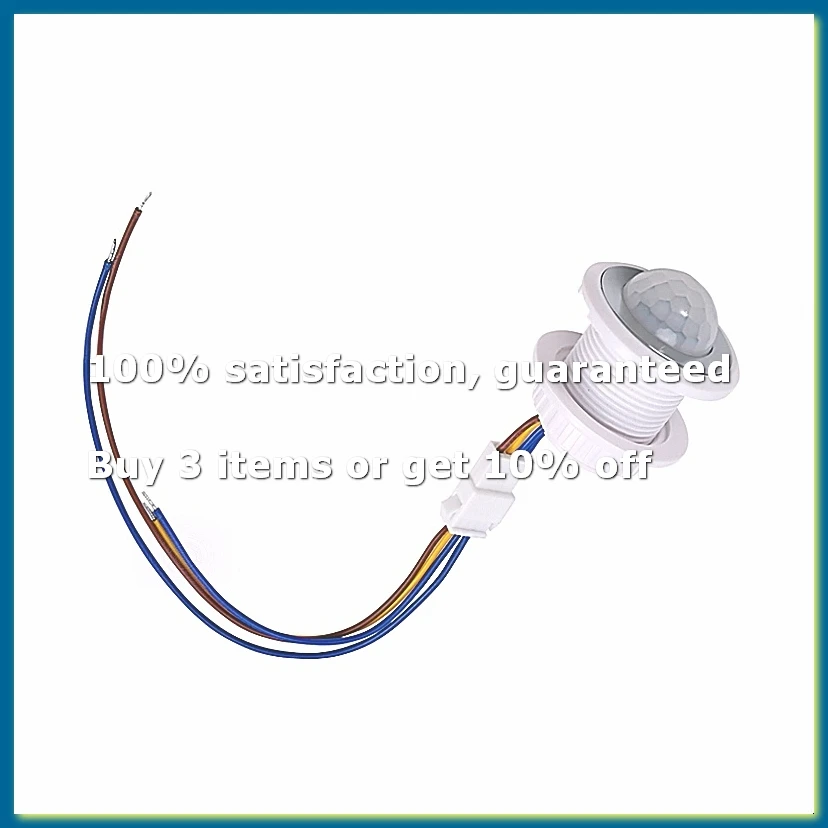 ●Mini Motion Sensor Light Switch 110-220V PIR Sensor Smart Detection Time Delay Adjustable Infrared Induction Detector