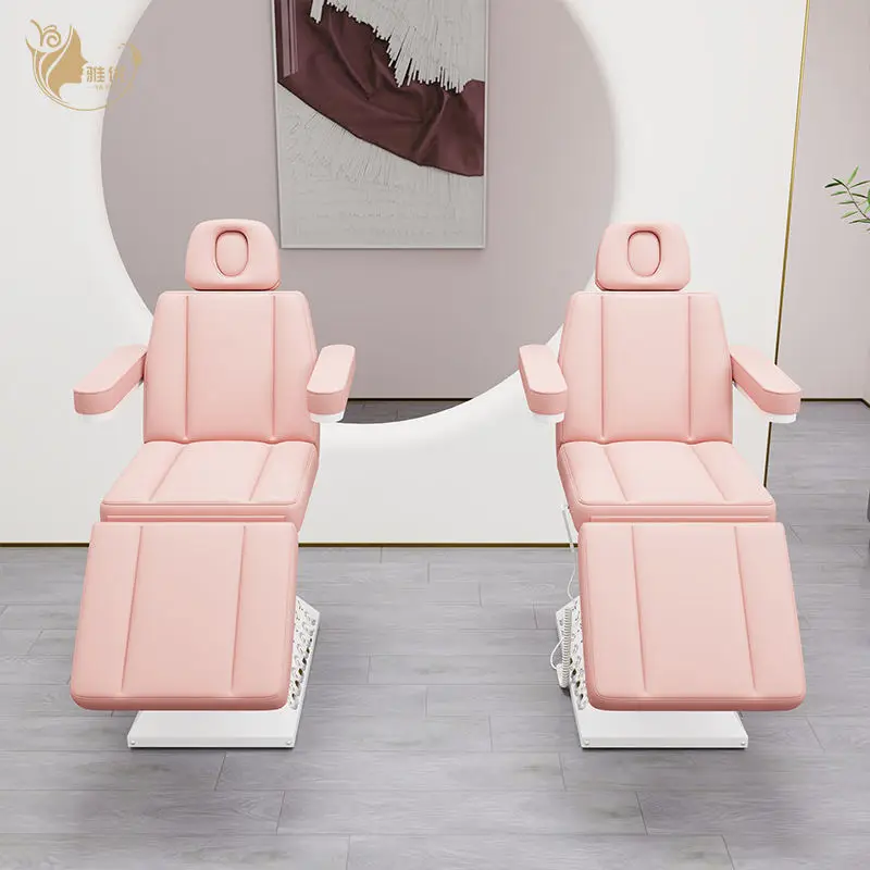 Electric Adjustable Massage Bed With Metal Frame And Synthetic Leather For Eyelash Extension Salon Use