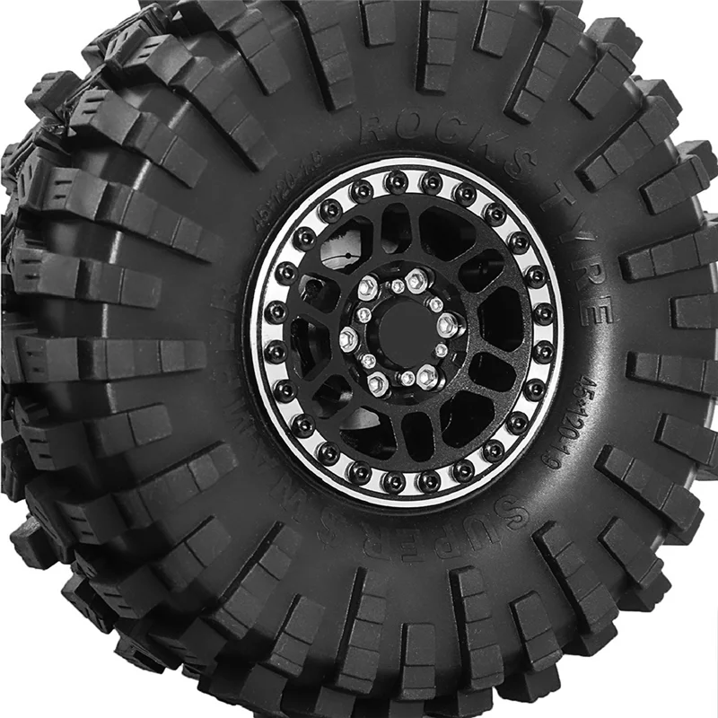 

MALI-4PCS Обновление радиоуправляемого автомобиля 1,9-дюймовая втулка для шин для 1/10 TRX4 90046 SCX10 Обновление радиоуправляемого автомобиля аксессуары черный