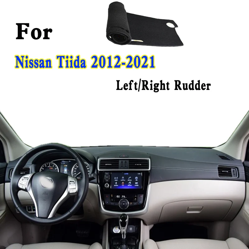 

For 2012-2021 Nissan Tiida C12Z Car-Styling Dashmat Dashboard Cover Instrument Panel Insulation Protective Pad Ornaments