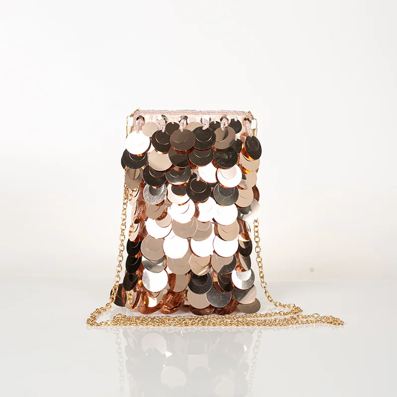 Shoulder  Bag Sequin Banquet Party Bag Shoulder Phone Bag for Women Girls' Phone Bag Mini Bag Makeup Bag Birthday Gift