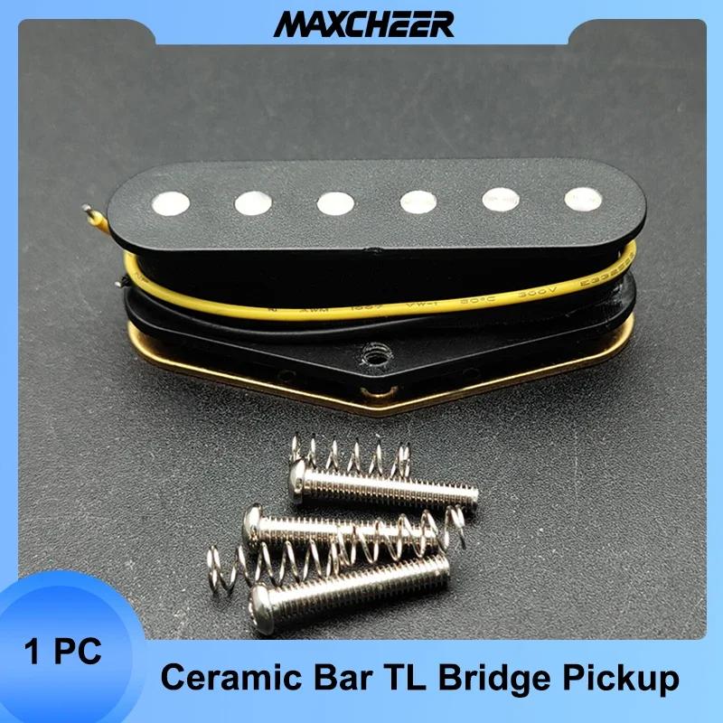 Black Standard Tele Lead Sound Bridge Pickup TL Pickup for Telecaster Electric Guitar Parts