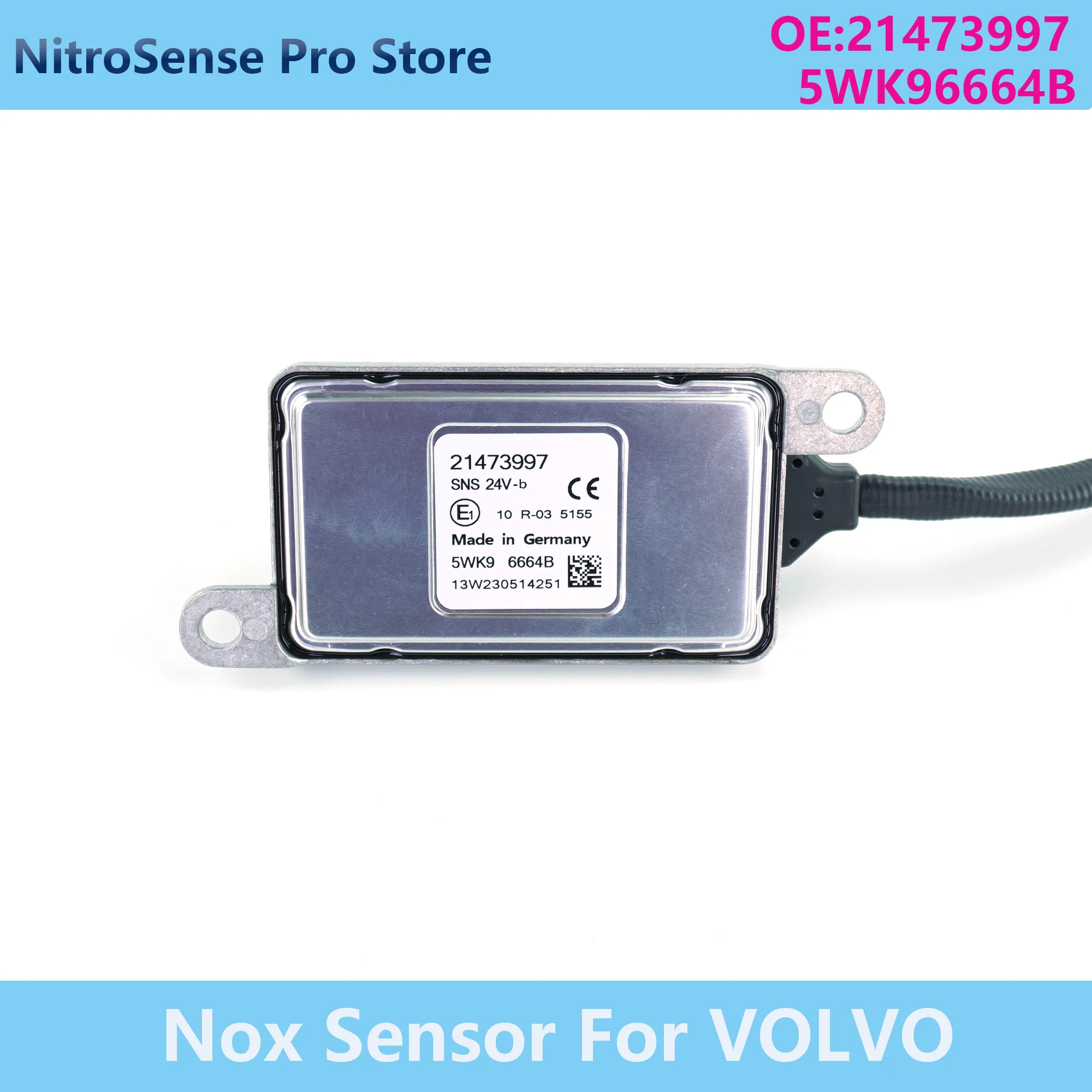 

Датчик оксида азота 5WK96664B 5WK9 6664B 21473997 для VOLVO (Nox-сенсор)