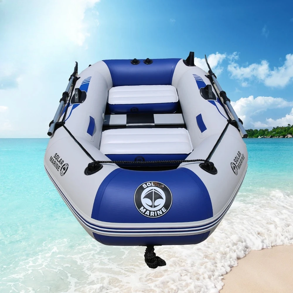 

3 Person 2.3M PVC Inflatable Rowing Boat Fishing Kayak Canoe Drifting Raft Dinghy Hovercraft Sailboat