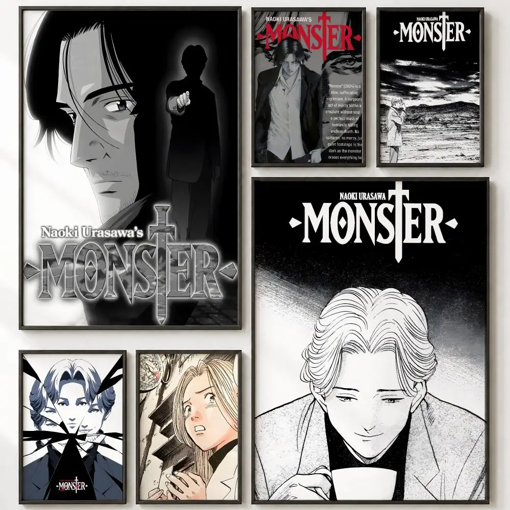 Hot Japanese Anime M-Monster Painting Calligraphy High-Definition With Textured Finish Modern Style For Hallway Wall Art Decor