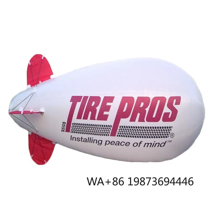 

Hot Sale Advertising zeppelin Airship Balloon Inflatable Advertising Fly Airship Helium Blimp Balloons