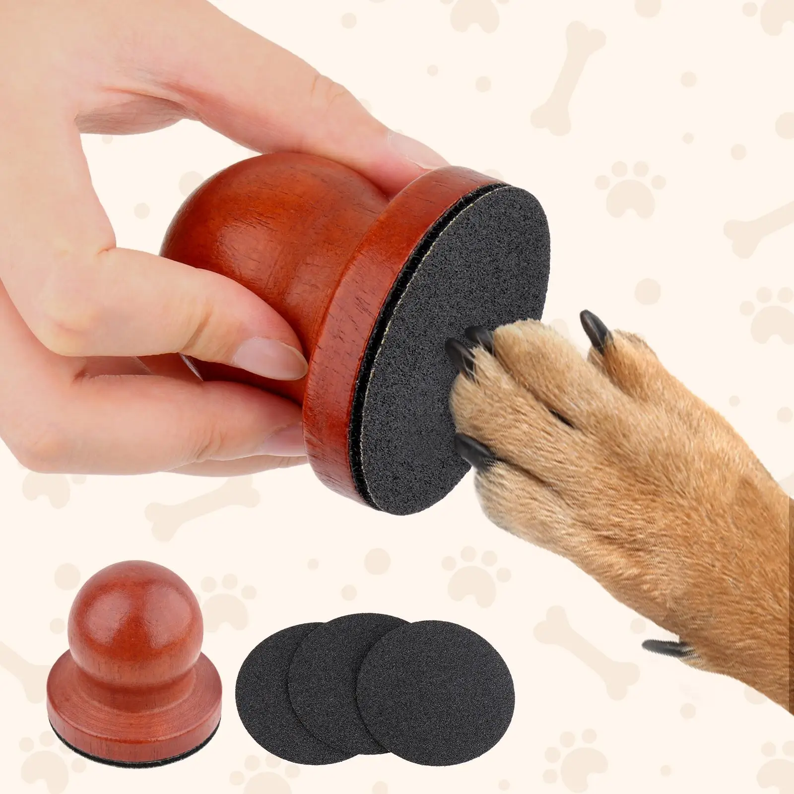 Dog Nail File Manual Wooden Pet Grooming Dogs Scratching Board Grinding Claw Pet Claw Care for Puppy Nail Care Outdoor Indoor