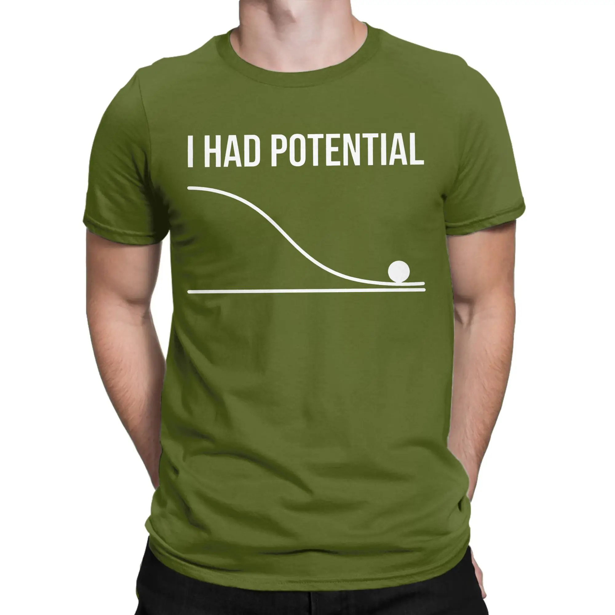 I Had Potential Project Hail Mary  T Shirts 100% Cotton Fun T-Shirt Crew Neck Sarcastic Meme T Shirt Short Sleeve Tops Big Size