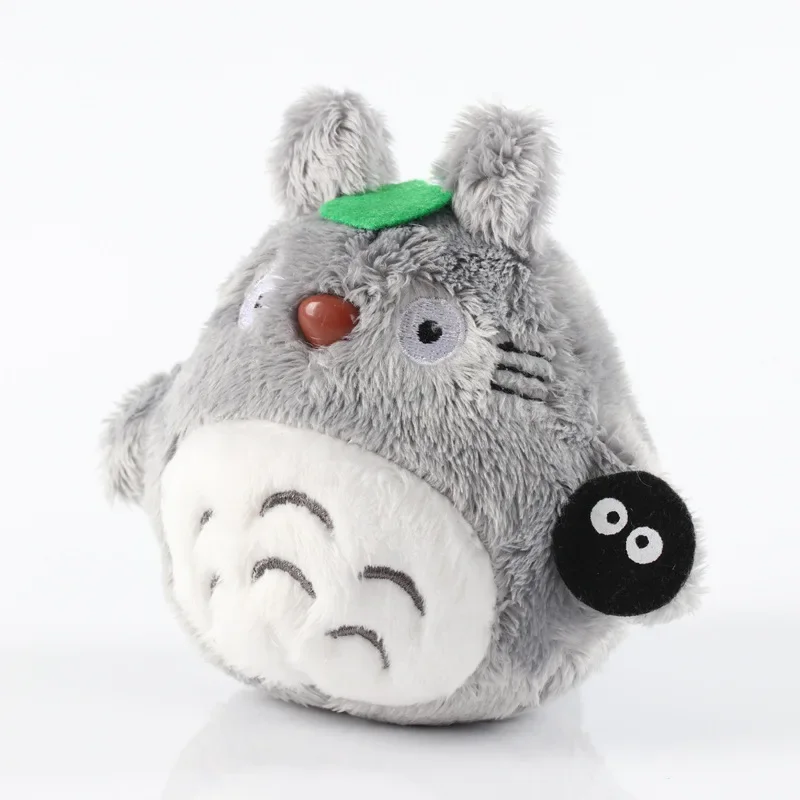 Chat en Peluche Mignon de 12cm, Figurine d'Anime Japonais, Jouet Totoro avec Cuir oral elu Anni, Cadeau d'Anniversaire et de Noël pour Enfant