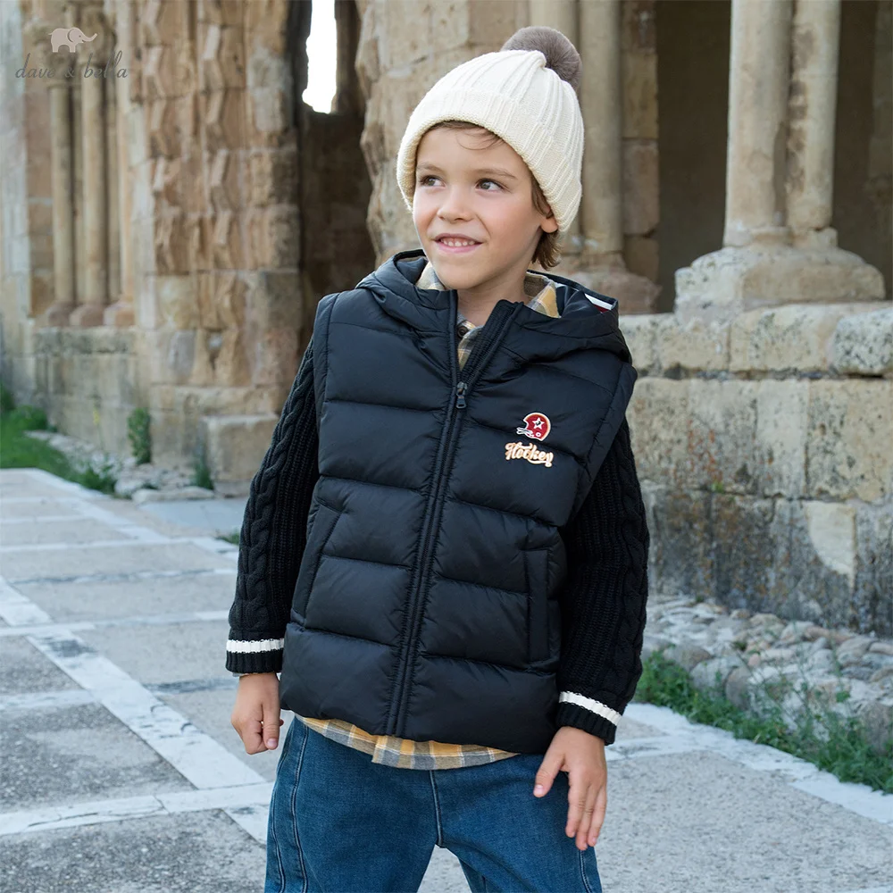 Dave Bella Boys Down Parka Hooded Jacket for Children Winter Warm Patchwork Down Coats Waterproof Outwear Clothes DK4253692