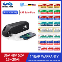 48V18AH UPP Ebike Battery 36V20AH  Hailong PVC Rear Rack Lithium Battery 18650 Cell for 200W~1500W Scooter Batteries UK DE STOCK