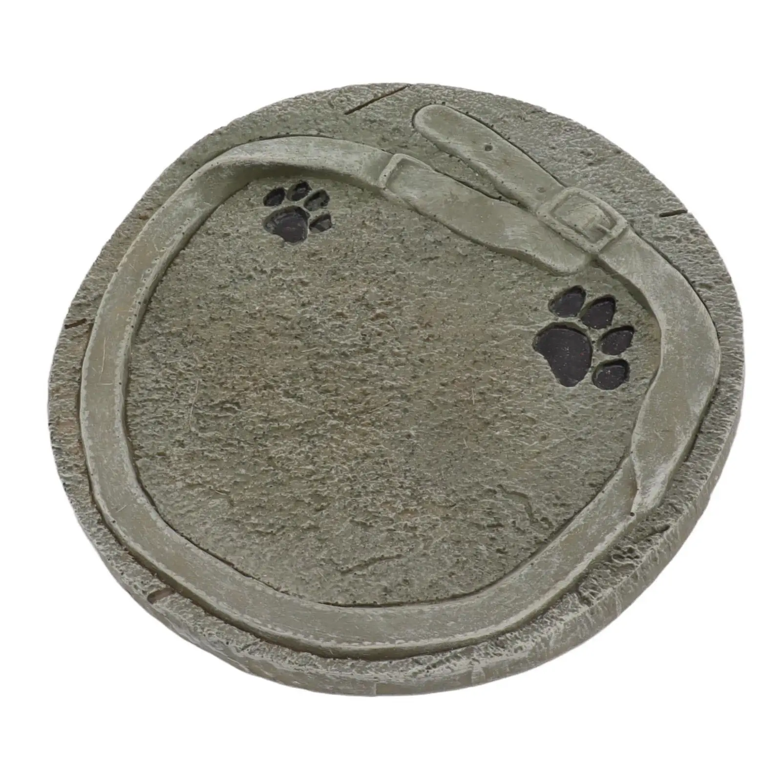 Weatherproof Pet Headstone & Grave Marker - Durable Resin Paw Print Memorial Stone for Outdoor DIY Decoration