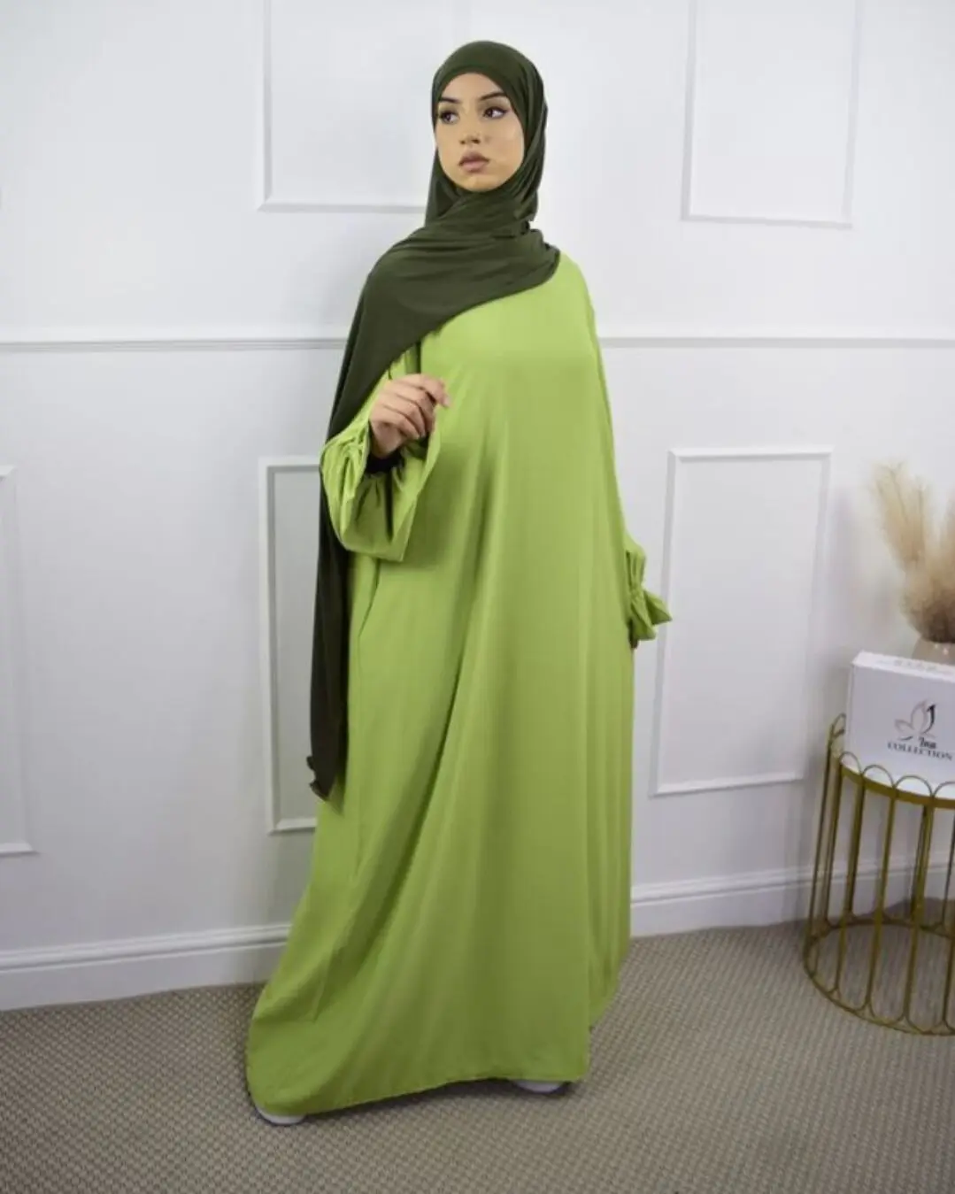 Fashion Muslim Long Dress Muslim Djellaba Robe Female Full Length hijab Outerwear Abaya Robes With scarf Women Clothing