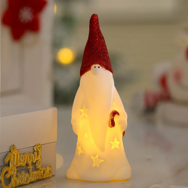 Christmas Light Up Snowman Holiday Present for Holiday Decor for Home Office Giving  Battery Operated Night light