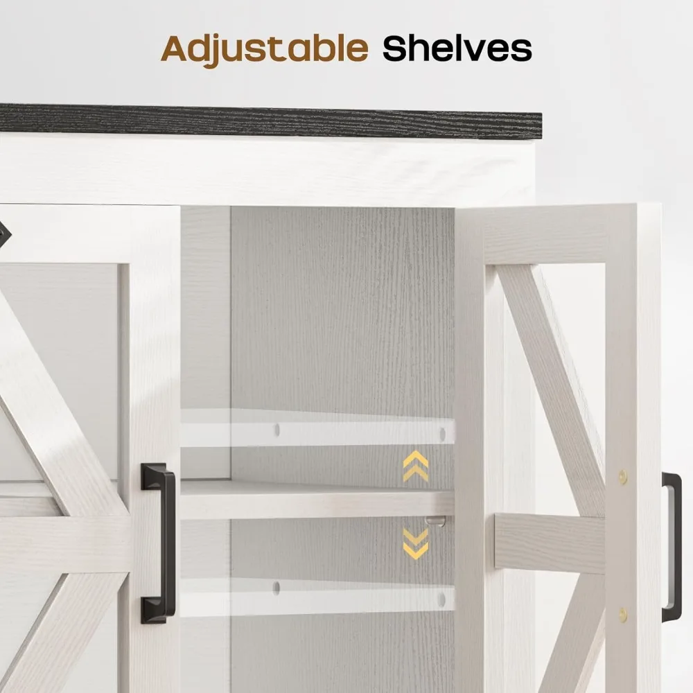 طاولة جانبية للتخزين الريفي، طاولة نهاية رف قابلة للتعديل، منضدة واسعة، منضدة خشبية مع محطة شحن #4