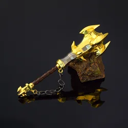 The Hyrule Fantasy Savage Lynel Crusher Zelda Game Peripheral 15cm Metal Sword Model Keychains Ornament Crafts Toys Gifts