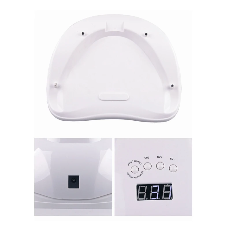 โคมไฟเล็บแห้ง 36 LEDs Fast Curing GEL โคมไฟสมาร์ทเซนเซอร์จับเวลาเล็บเครื่องเป่าสําหรับบ่ม LED UV GEL US/EU/UK