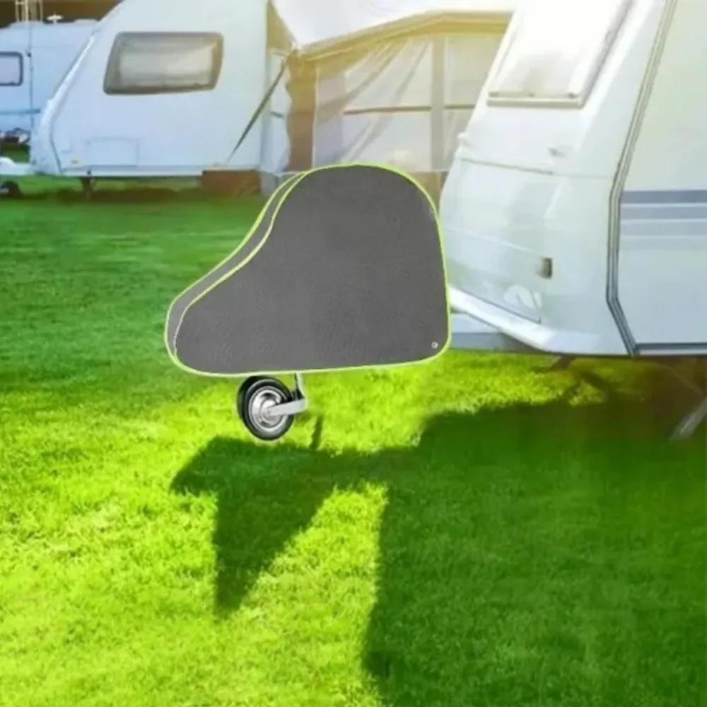 Universal Caravans Trailer Non-woven Fabric Breathable Towing Hitch Cover Waterproof Dustproof Camper Tow Lock Protective Cover