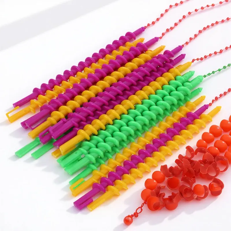 

20 шт. пластиковых спиральных бигуди, удобные, износостойкие, для женщин, для легкого создания ретро-причесок своими руками дома