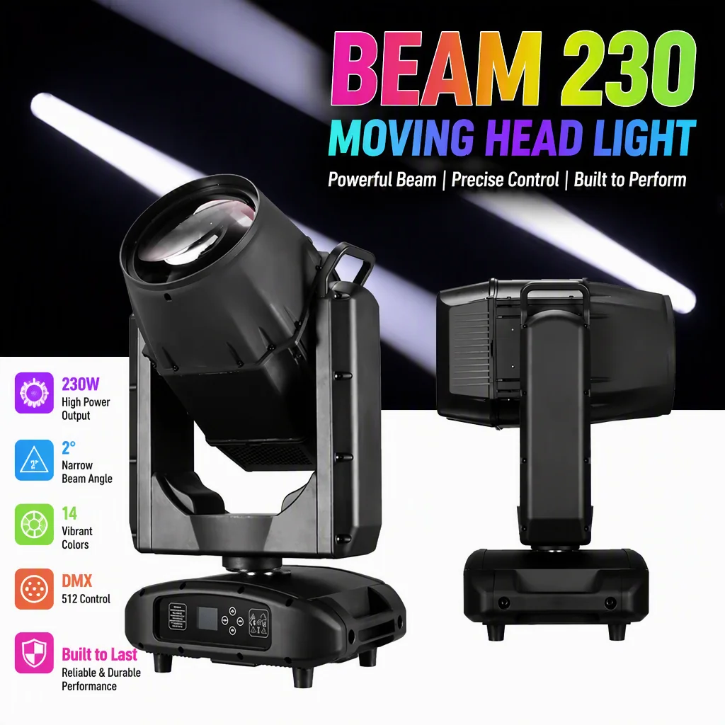 260W Super Sharpy Beam Moving Head Stage Light With Ultra Bright Output Fast Pan Tilt For Professional DJ Club Events