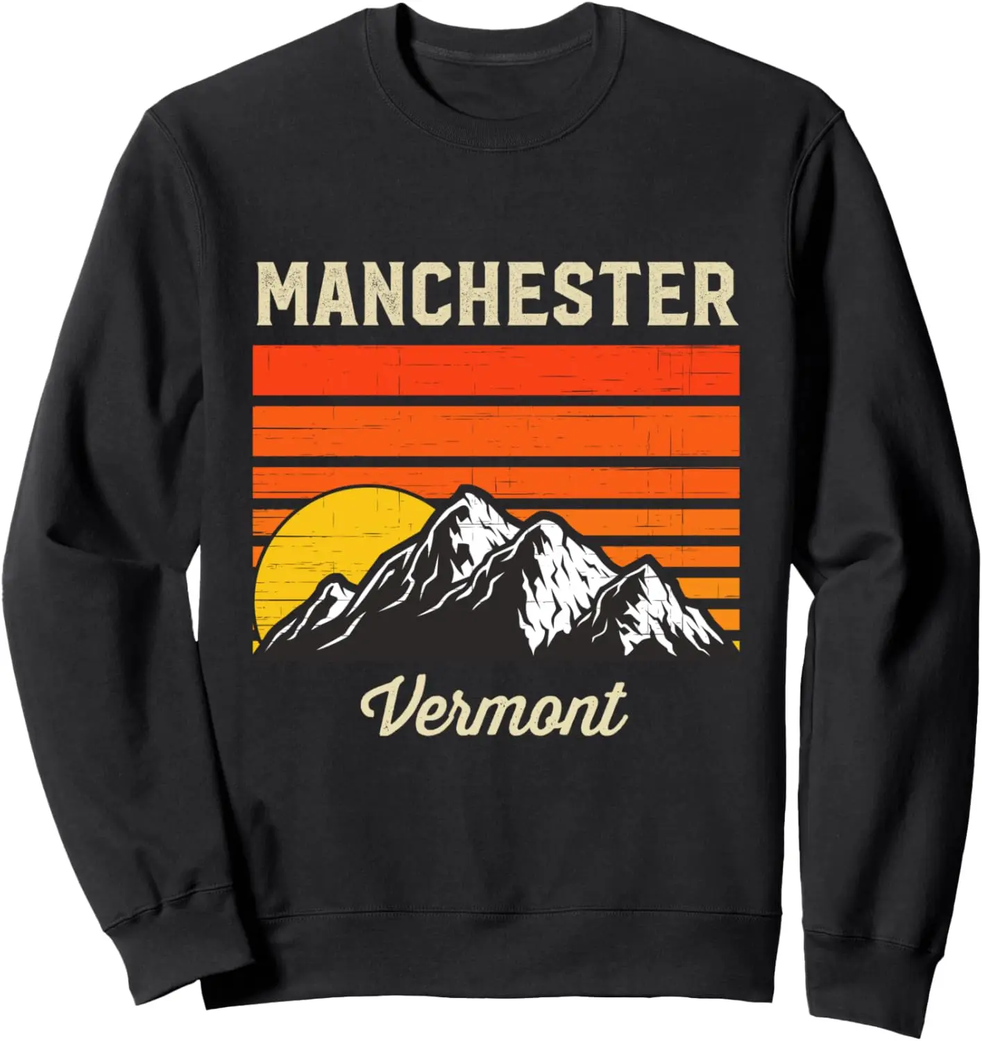 Manchester Vermont Retro Vintage City State USA Sweatshirt