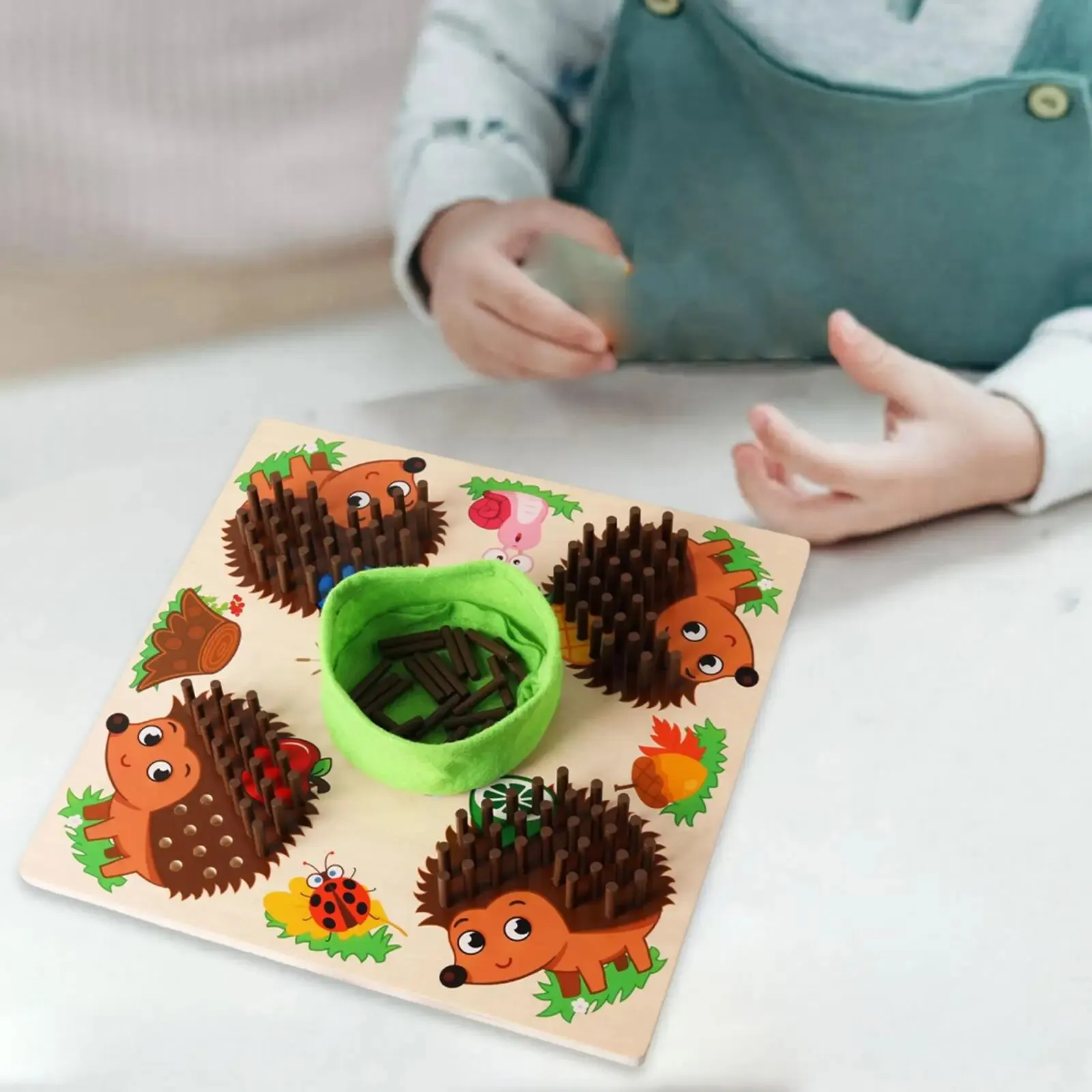 Hedgehog Board Game for Toddlers Brain Training Toy for Children Educational Hedgehog Game Develop Fine Motor Skills for Travel