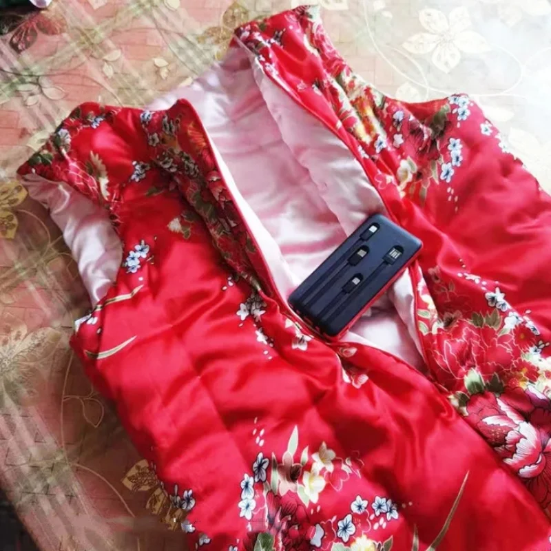 

Комбинезон из искусственного шелка ручной работы, атласный, шелковистый на ощупь, с передней молнией, утепленный хлопком, теплый, для мужчин и женщин