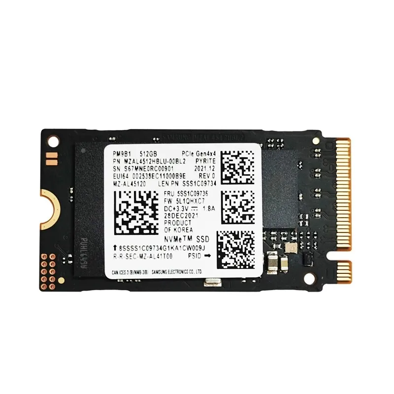 ソリッドステートドライブ,Samsungラップトップ用,ssd,Surface prox pro 7用,スチームデッキ,pcie4.0,m.2 2242, 512g,1t,pm9b1,1テラバイト,2242,新品