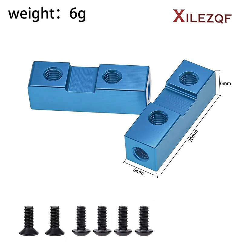 XILEZQF Aluminum Servo Stay Mount for Tamiya CW01 LunchBox Wild One DF02 DT02 Hornet Super Hotshot ClodBuster BullHead RC Car