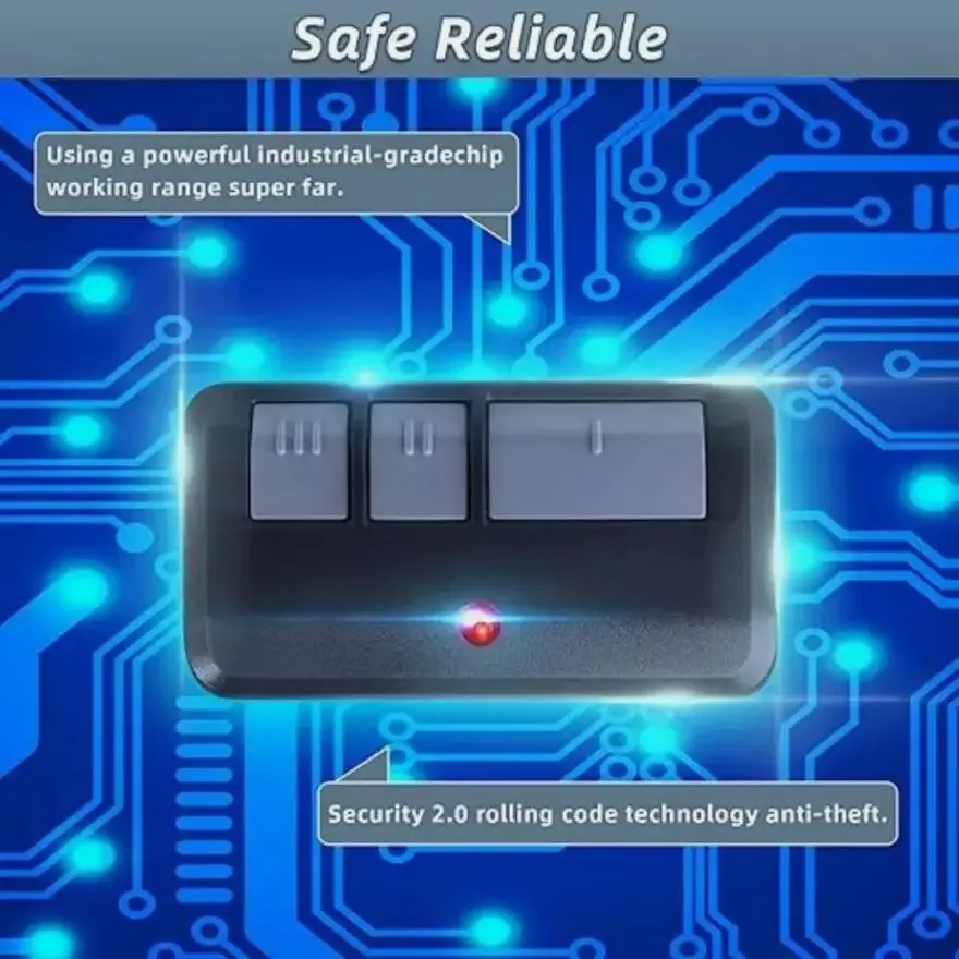 For Liftmaster 893MAX Garage Door Remote Control Compatible With 893LM 971LM 891LM 973LM 371LM 373LM Gate Opener Transmitter