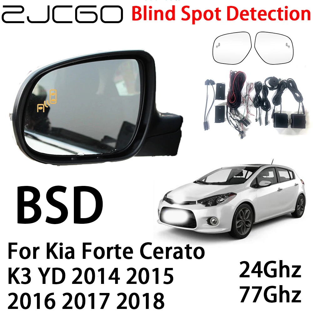 ZJCGO Car BSD Radar Warning System Blind Spot Detection Safety Driving Alert for Kia Forte Cerato K3 YD 2014 2015 2016 2017 2018