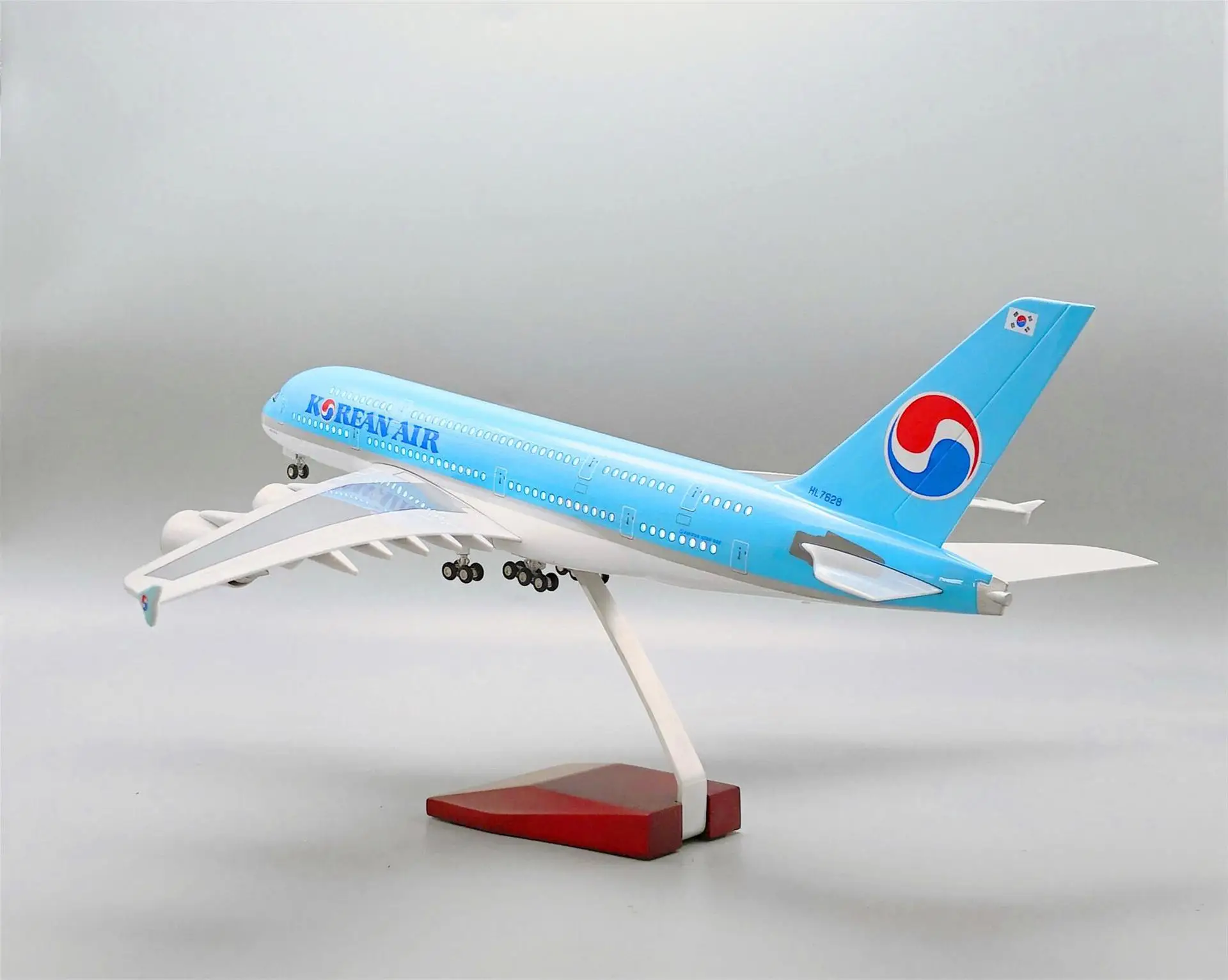 47CM 1:160 Scale Airbus A380 Korean Air Aircraft Model Die-casting Machine Souvenir Decoration Collected Gift By Aviation Enthus