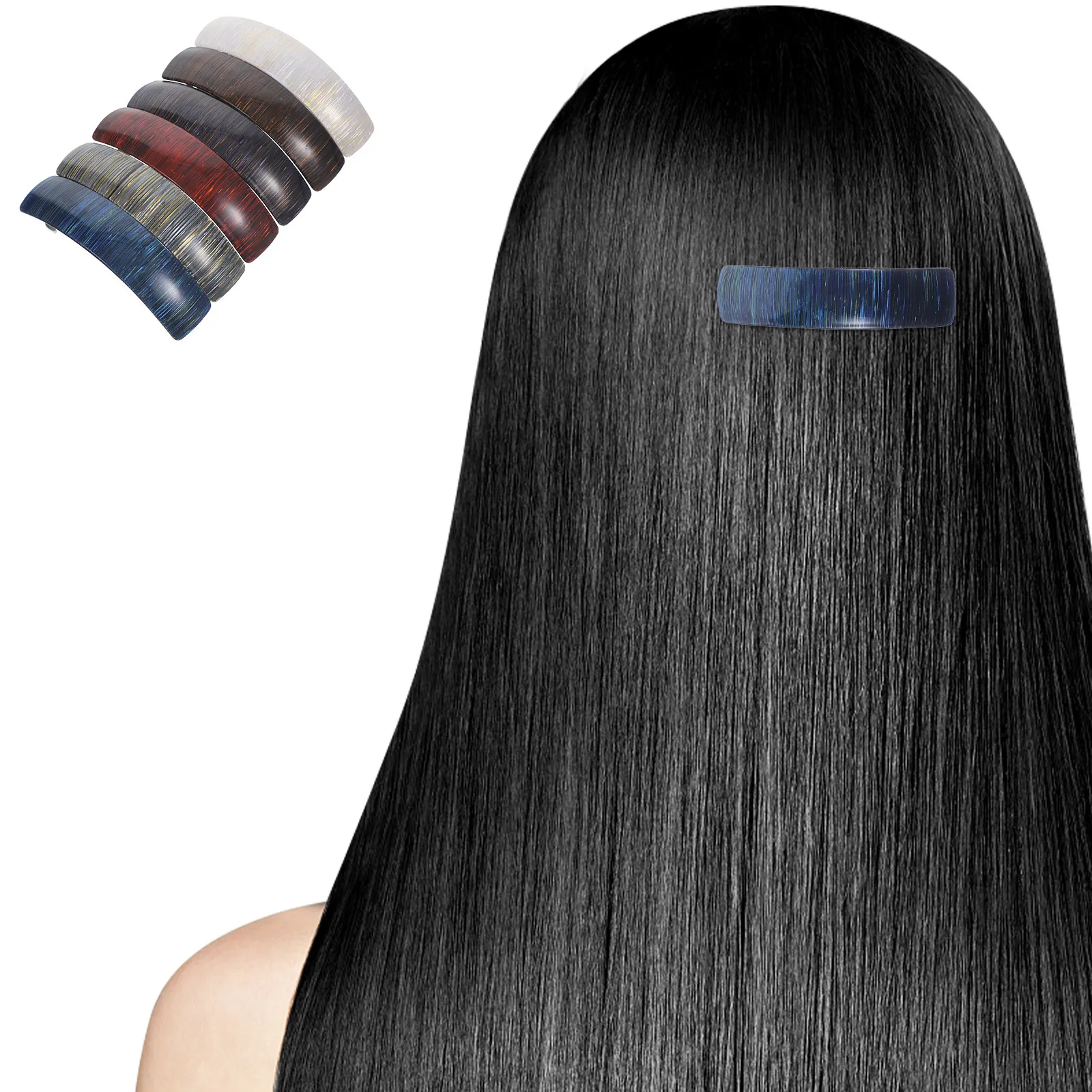 

6 шт. металлических заколок для волос, пружинные заколки для девочек, стильные маленькие декоративные заколки, тонкая работа, надежно фиксируют волосы, подходят для любого типа волос.