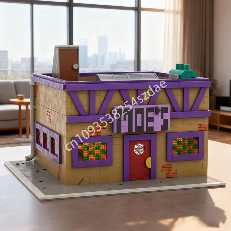 

1736pcs MOC Modular Moe S Tavern Modulared Model Building Blocks Assemble DIY Creative Toy Idea Christmas Gifts Brick Birthday