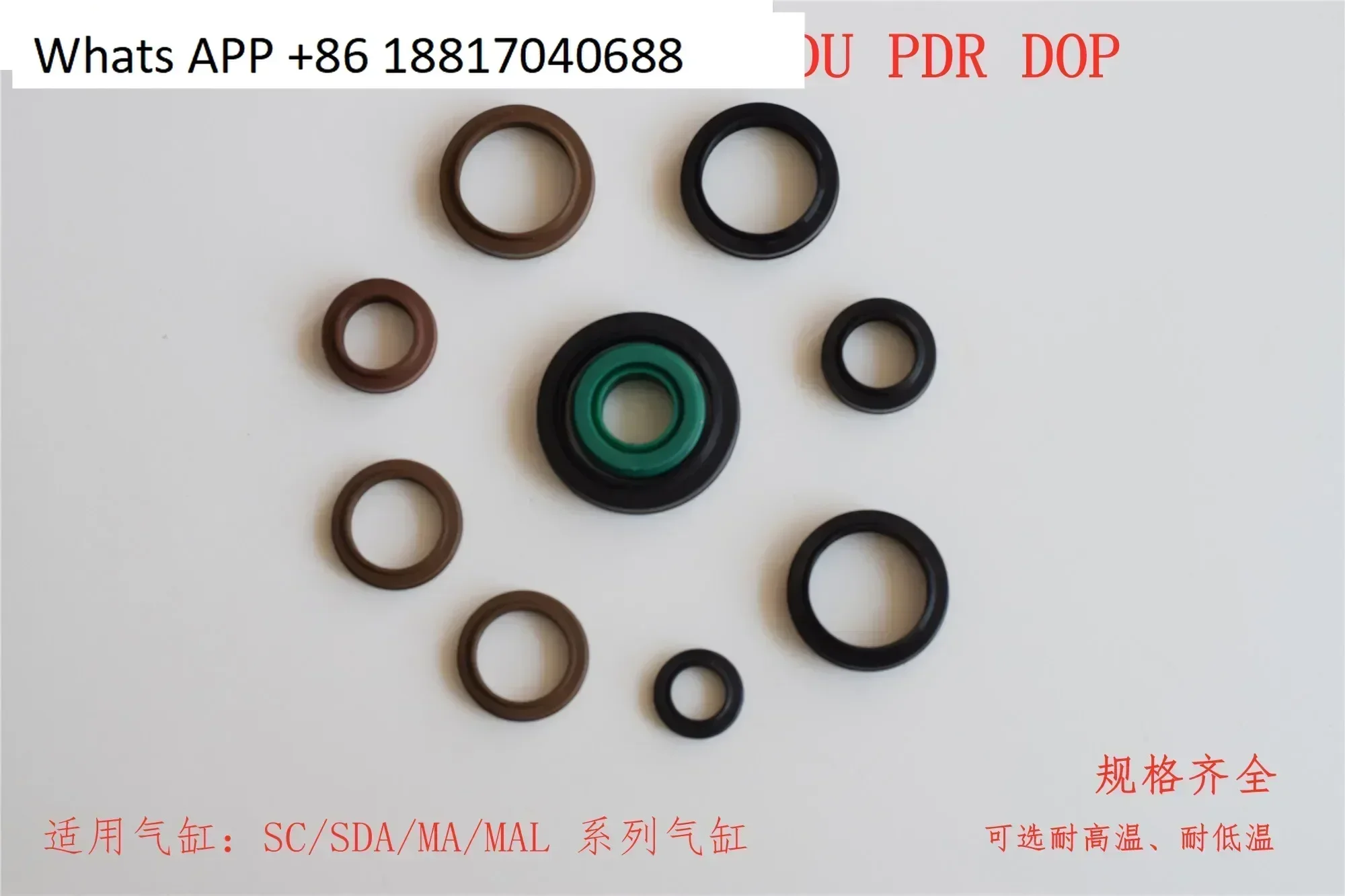 

10pcs SC/SDA MAL cylinder dust ring piston rod shaft seal DOP PDU FC combination ring 16 20 25 32 40
