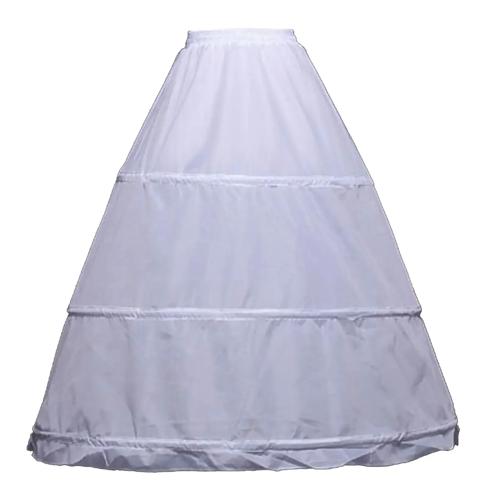 Women's 3 4 6Hoops Crinoline Petticoat Floor Length Ball Gown Half Underskirt Slips For Wedding Dress