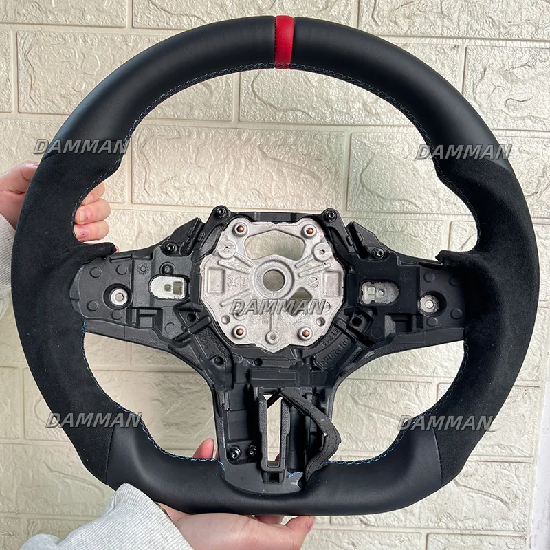 Alcantara & Leather Steering Wheel For BMW G30 G20 X3M X5M G01 G02 G05 G15 G16 G31 G29 G21 G28 G80 F40 F44 F82 F83 M2 M3  F90