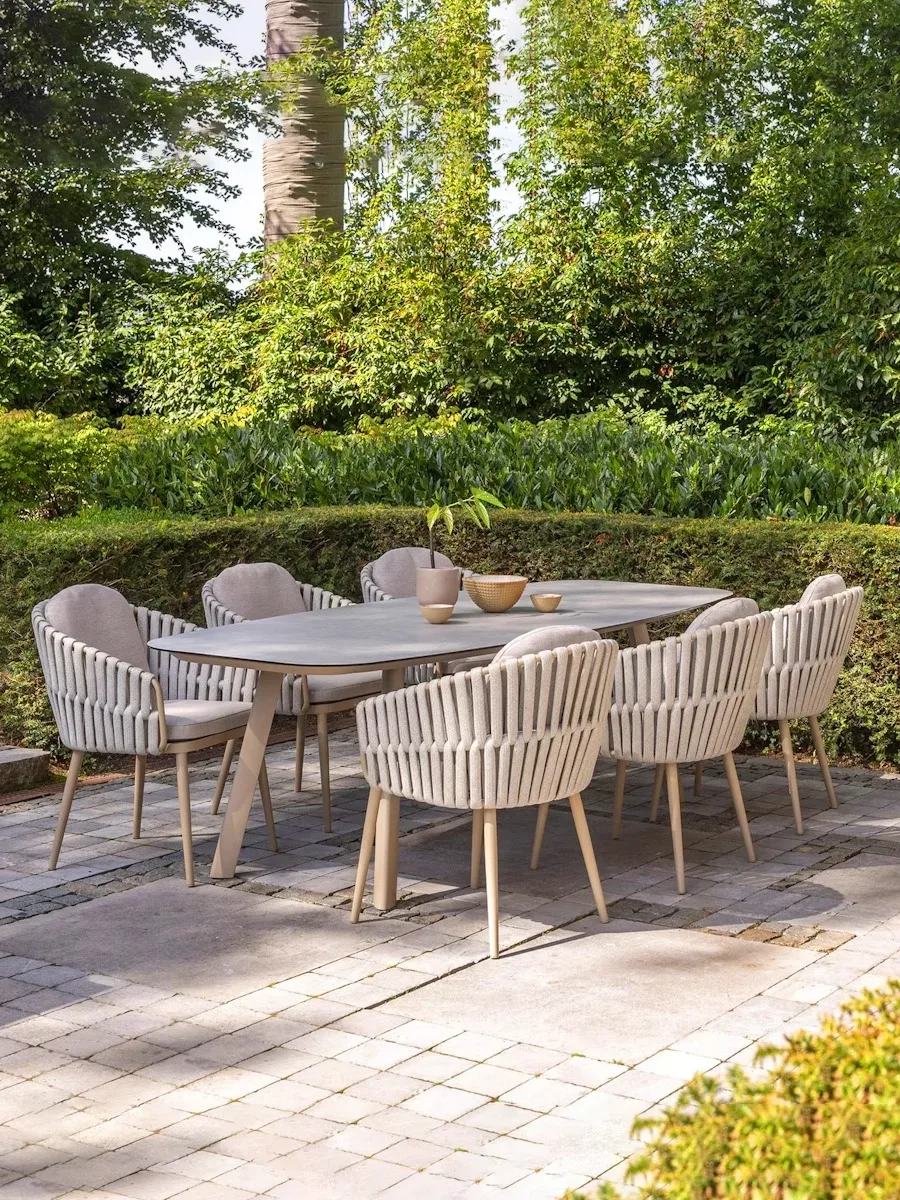 

Скандинавские уличные садовые стулья для отдыха, двора, лужайки, гостиной, садовые стулья, ресторан, алюминиевая мебель Silla De Jardín MHSF