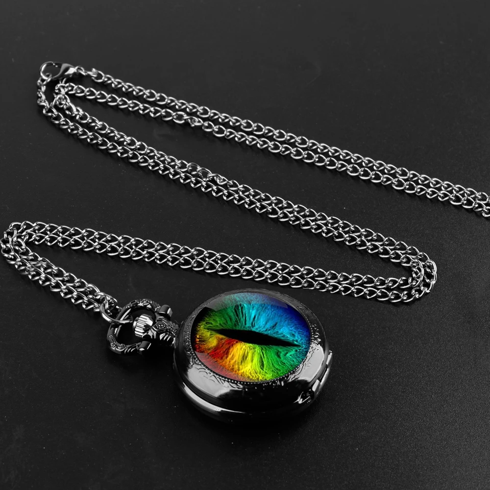 Montre de Poche à Quartz en Verre pour Homme et Femme, Collier, Pendentif, Cadeau