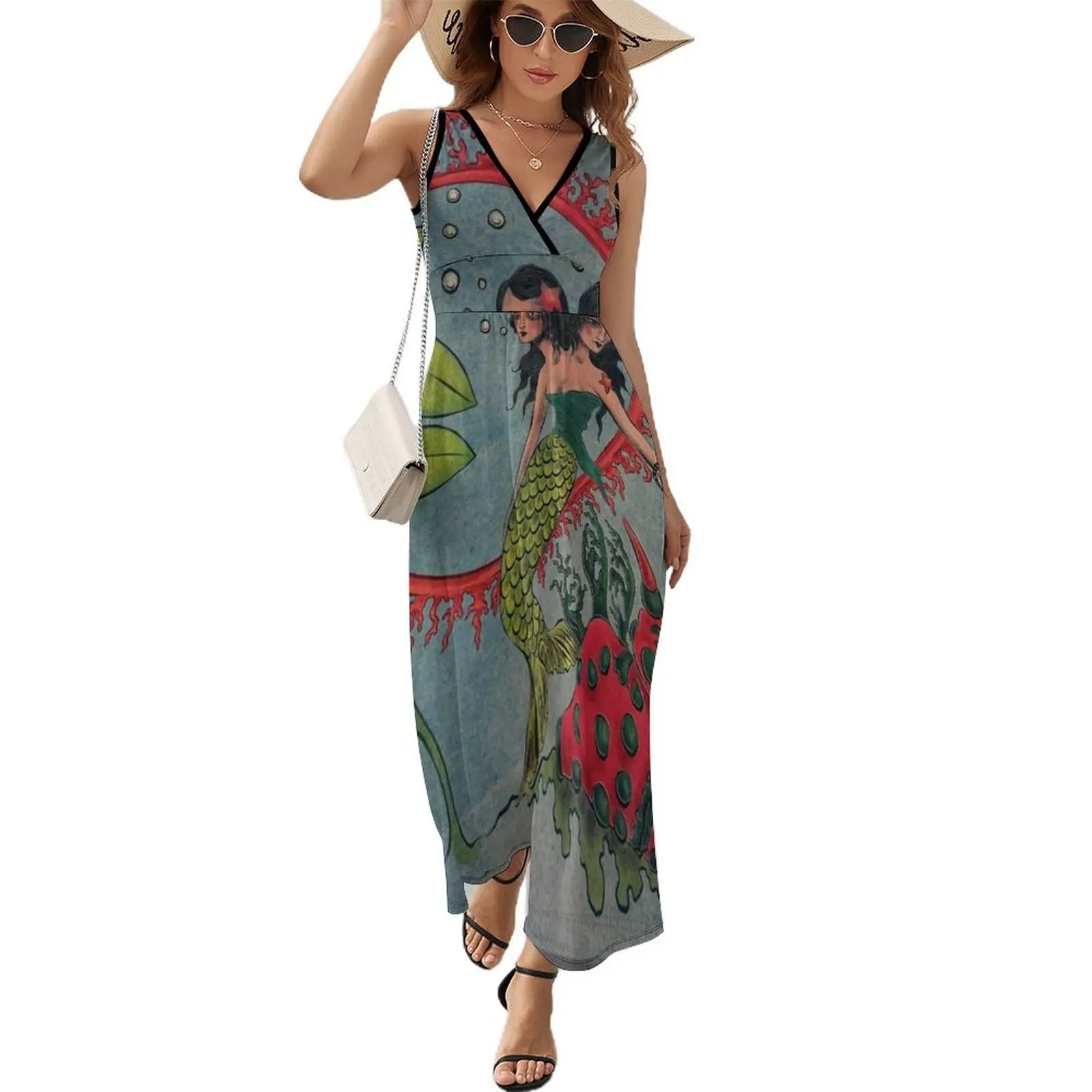 

Marine Pastoral: Mermaid Edition Sleeveless Dress luxury woman party dress dresses for womens 2024 festival outfit women