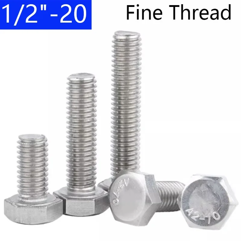1/2-20 UNF Fine Thread Stainless Steel Hex Head Bolt: Una Evaluación Detallada para Uso Industrial y de Reparación