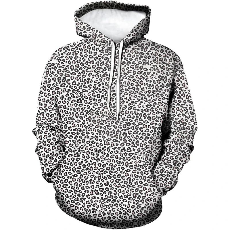 Fashion Sexy Leopard Hoodies Animal Cheetah 3D Print Women Men Long Sleeve Hooded Sweatshirts Harajuku Pullovers Female Clothing