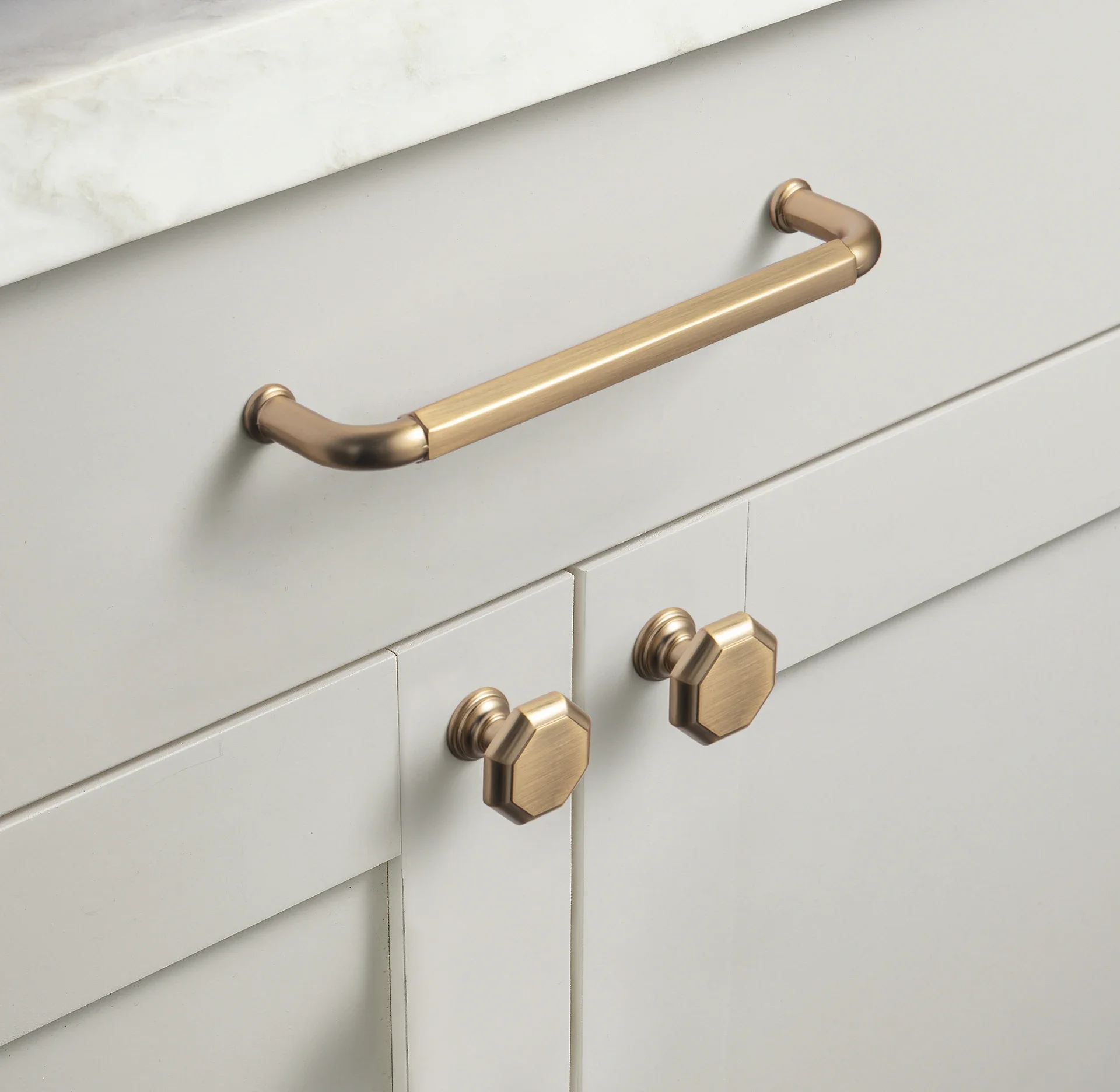 5 Inch （128mm） Hole Center Cabinet Pulls Antique Brass Zinc Alloy Kitchen Drawer Pulls Dresser Knobs Drawer Handles Hardware