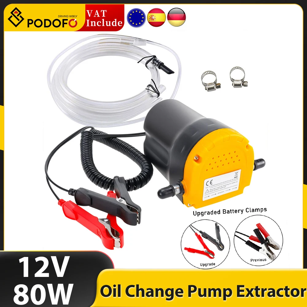 Pompe à huile électrique pour moteur de voiture, extracteur de puisard, herbe de nettoyage, transfert de carburant, aspiration, bateau, Hurbike, eau diesel, 12V