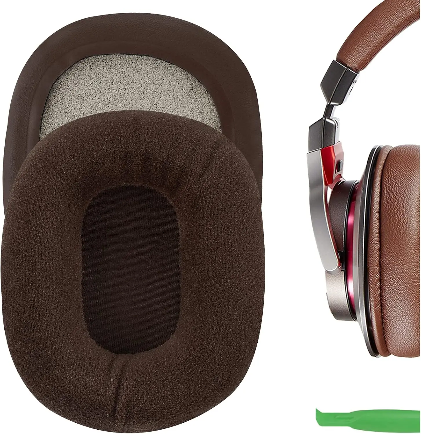 Сменные удобные велюровые амбушюры для наушников Audio Technica ATH M50X, M50XBT, M50xBT2, M60X, M45, M35, M30, M20, ATH-MSR7