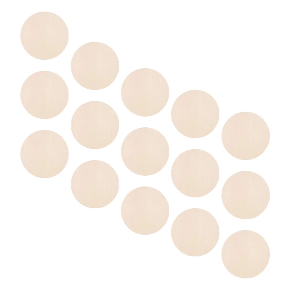 15 قطعة شرائح خشبية مستديرة لم تنته الحور الطبيعي لتقوم بها بنفسك الحرفية ديكور للرسم مشاريع الزفاف المنزل أقراص القواطع الفارغة #3